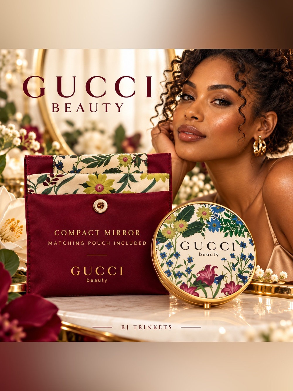 Gucci Compact Mirror and Pouch